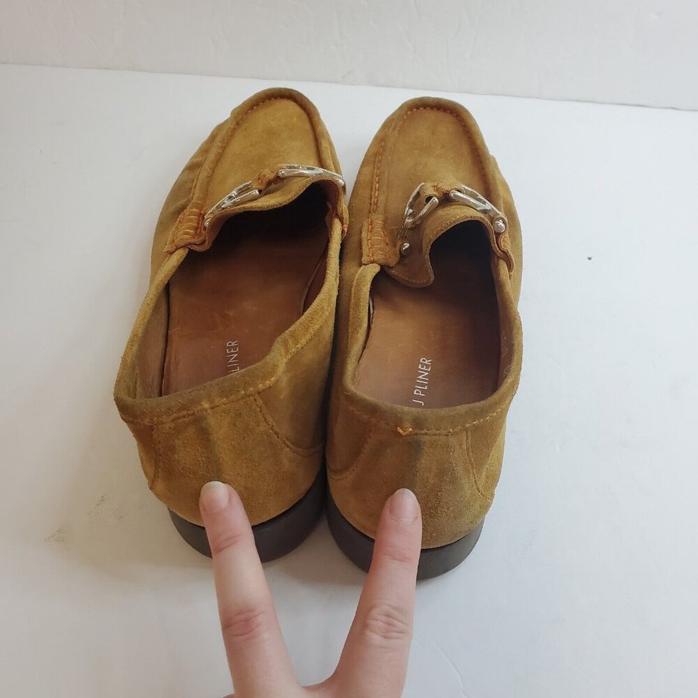 Donald Pliner Mens Lelio Bit Loafers Size 11 Brown Leather Slip On Almond Toe - Picture 10 of 13
